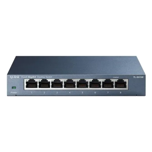TP-Link, TL-SG108, 8-Port Gigabit 10/100/1000Mbps Desktop Switch