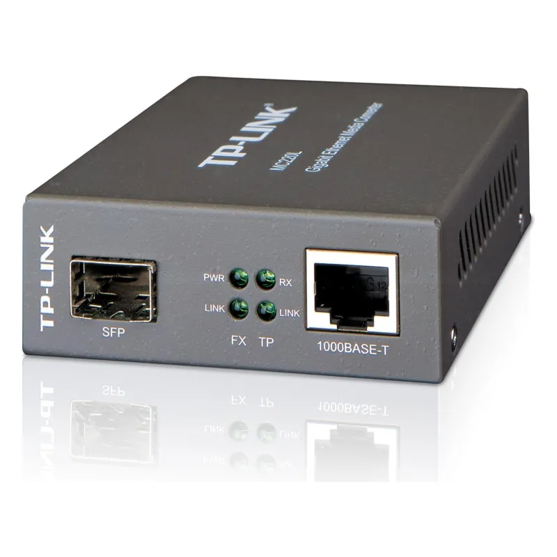 TP-Link, MC220L, 1000M RJ45 to 1000M SFP slot