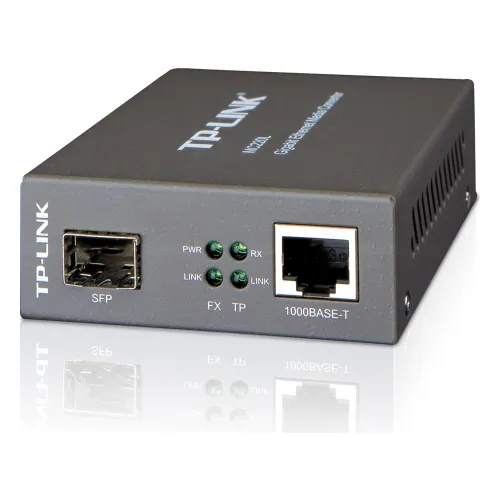 TP-Link, MC220L, 1000M RJ45 to 1000M SFP slot
