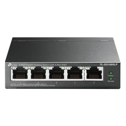 TP-Link, TL-SG1005LP, Switch, 5-Port Gigabit Desktop Switch with 4-Port PoE+