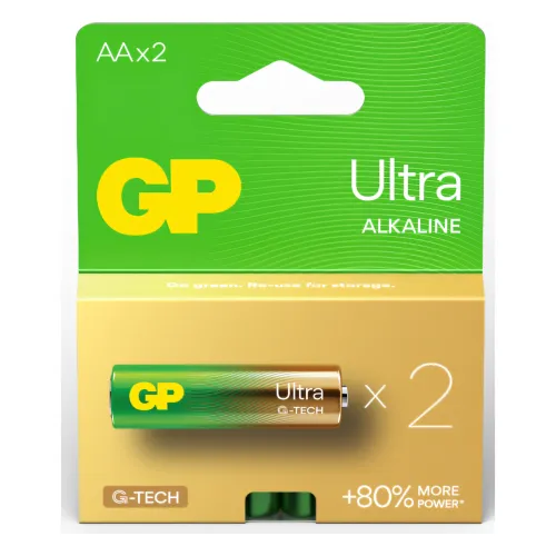 GPPCA15AU719, GP, Battery, AAx2, 1.5V, Ultra Alkaline