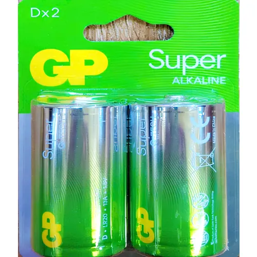 GPPCA13AS127, GP, Battery, Dx2, 1.5V Super Alkaline