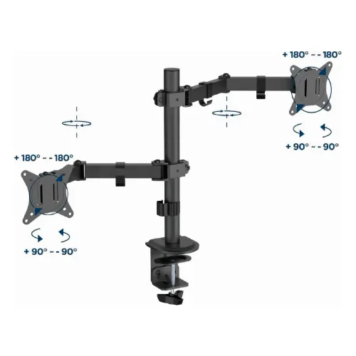GEMBIRD, MA-D2-03 double monitor arm, 17”-32” 8716309128155