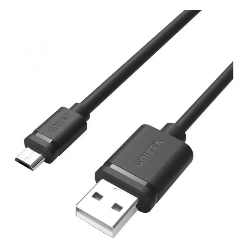 Y-C451GBK Unitek USB 2.0 to Micro USB Charging Data sync Cable, Black, 1M, 0.25Y
