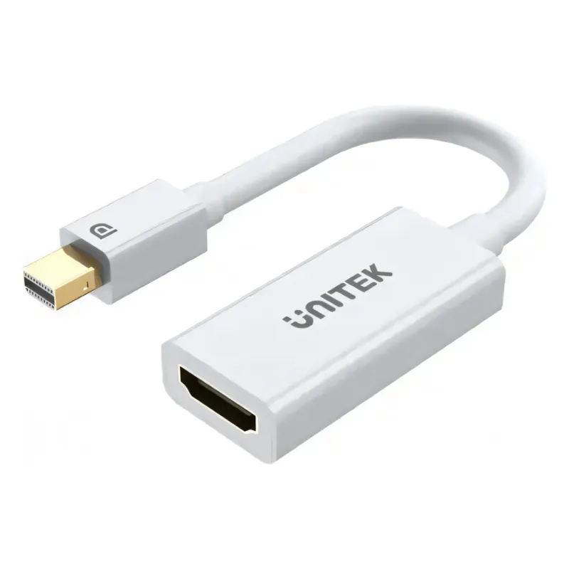 Y-6331, UNITEK, 20CM Mini DisplayPort to HDMI Female Adapter (4K)