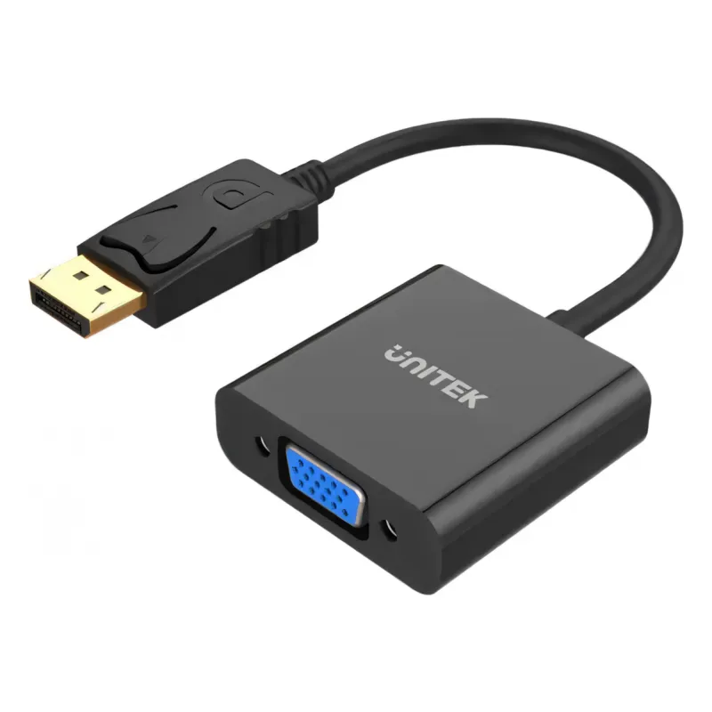 Y-5118E, UNITEK, 0.2m Display Port Male to VGA Female Adapter