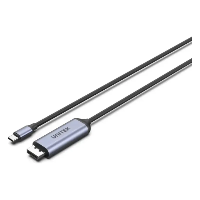 V1423C, UNITEK 1.8M, USB-C To DP1.4 8K 60Hz Adapter Cable, Space Grey