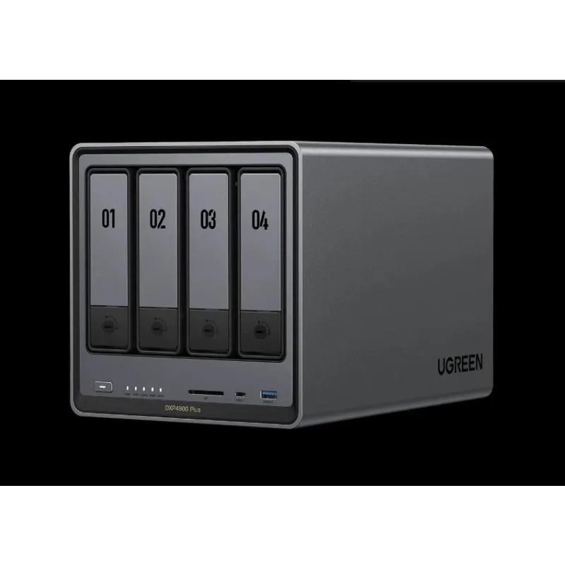 Storage system UGREEN NASync DXP4800 Plus (35261) Intel Gold 8505, 8GB, Diskless, RJ45, USB, Type-C, HDMI, 2 years warranty