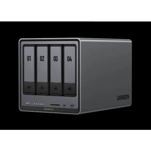 Storage system UGREEN NASync DXP4800 Plus (35261) Intel Gold 8505, 8GB, Diskless, RJ45, USB, Type-C, HDMI, 2 years warranty