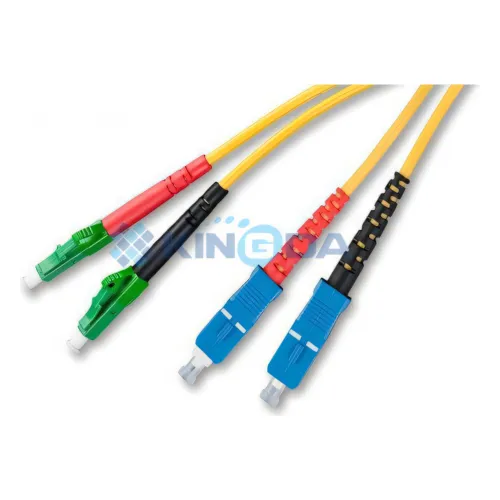 KD-FO6028-B, Kingda, SC/PC-LC/APC Duplex Jumper, Singlemode 2m