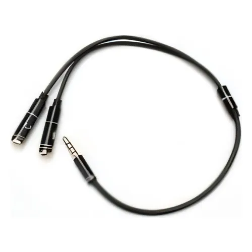 KD-3.5STEREOM2RCAF, Kingda audio cable - one 3.5 pin 2 fimale 3.5audio plug for mic and stereo sound separately