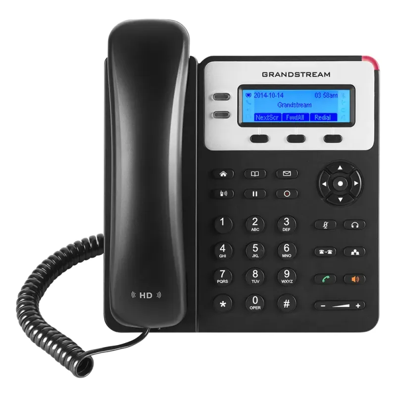 GXP1625, Grandstream business IP Phone with 2 lines, 132x48 LCD, HD audio, 3-way conferencing POE