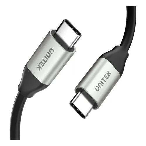 C14082ABK, UNITEK 1M, Full Featured USB-C Male to Male Cable with Data 10Gbps / PD 100W, D4K60Hz, Grey