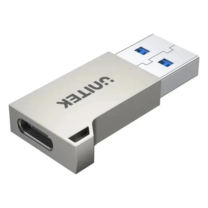 A1034NI, UNITEK USB-A 5Gbps Male to USB-C Female Adapter, Silver Color, UNITEK Blister