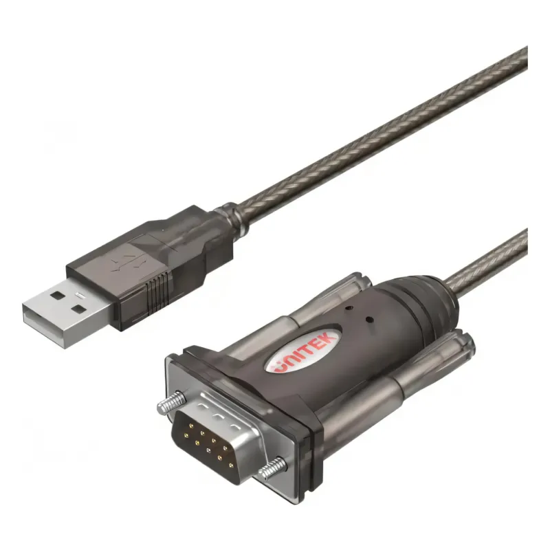 Y-105, UNITEK, USB Adapter, 1.5M, USB to RS232 Serial Adapter, Black