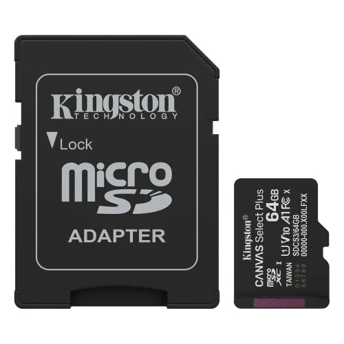 Kingston, SDCS3, 64GB, Canvas Select Plus Memory Card