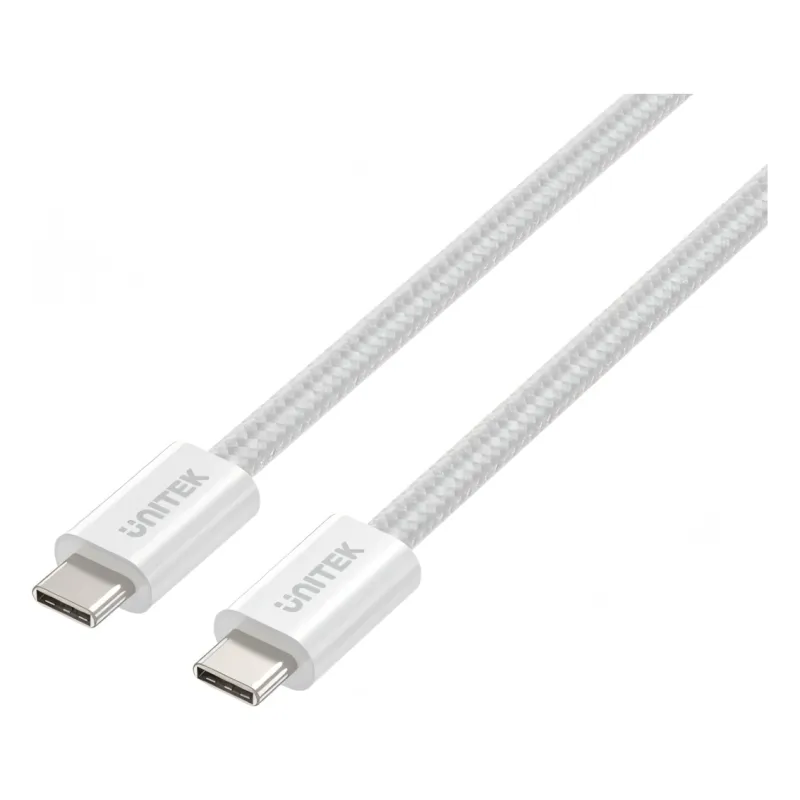 C14141AWH01-1M, UNITEK, 1M, 100W Magnetic USB-C Charging Cable, White