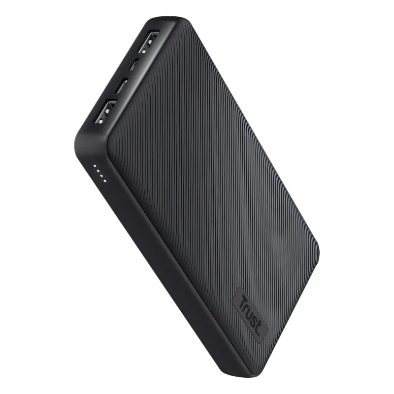 TRUST, 24678, Power Bank, PRIMO ECO 10000 USB-C micro-USB.3.0A/15W, Black