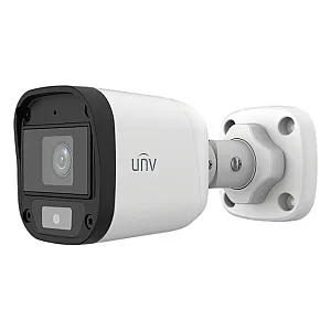 ანალოგური კამერა 5MP 2.8mm, Bullet, ColorHunter Warm Light, Mic, Uniview