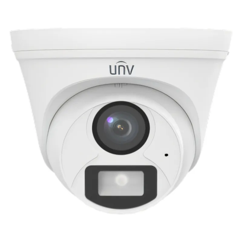 ანალოგური კამერა 2MP 2.8mm, Turret, ColorHunter Warm Light, Mic, Uniview