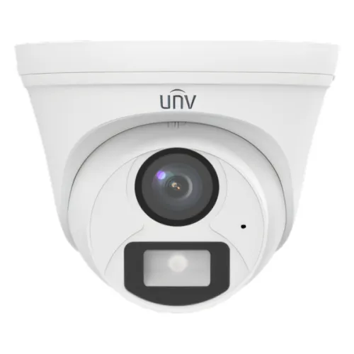 ანალოგური კამერა 2MP 2.8mm, Turret, ColorHunter Warm Light, Mic, Uniview