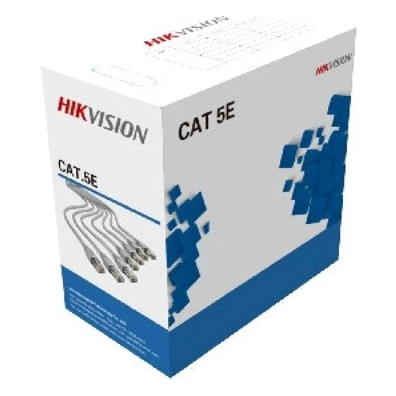ქსელის კაბელი - Cat5e UTP 100% სპილენძი შიდა გამოყენების, 305 მეტრი, Hikvision
