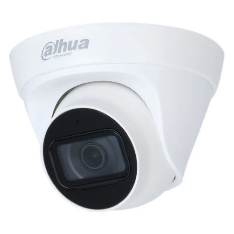 Dahua IPC-HDW1230T1-A-S5 2.8mm 2მპ შიდა/გარე Turret, Mic, IP67, პლასტმასი/მეტალი, IR 30მ