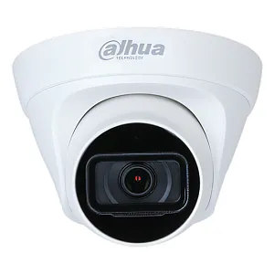 Dahua IPC-HDW1230T1-A-S5 2.8mm 2მპ შიდა/გარე Turret, Mic, IP67, პლასტმასი/მეტალი, IR 30მ